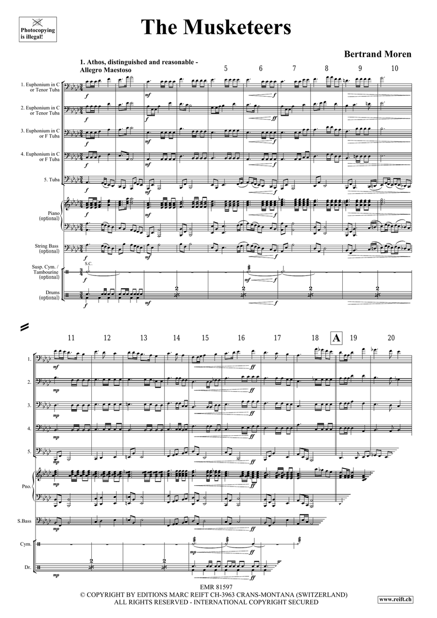 The Musketeers The Musketeers Tuba scores gallery preview page 4