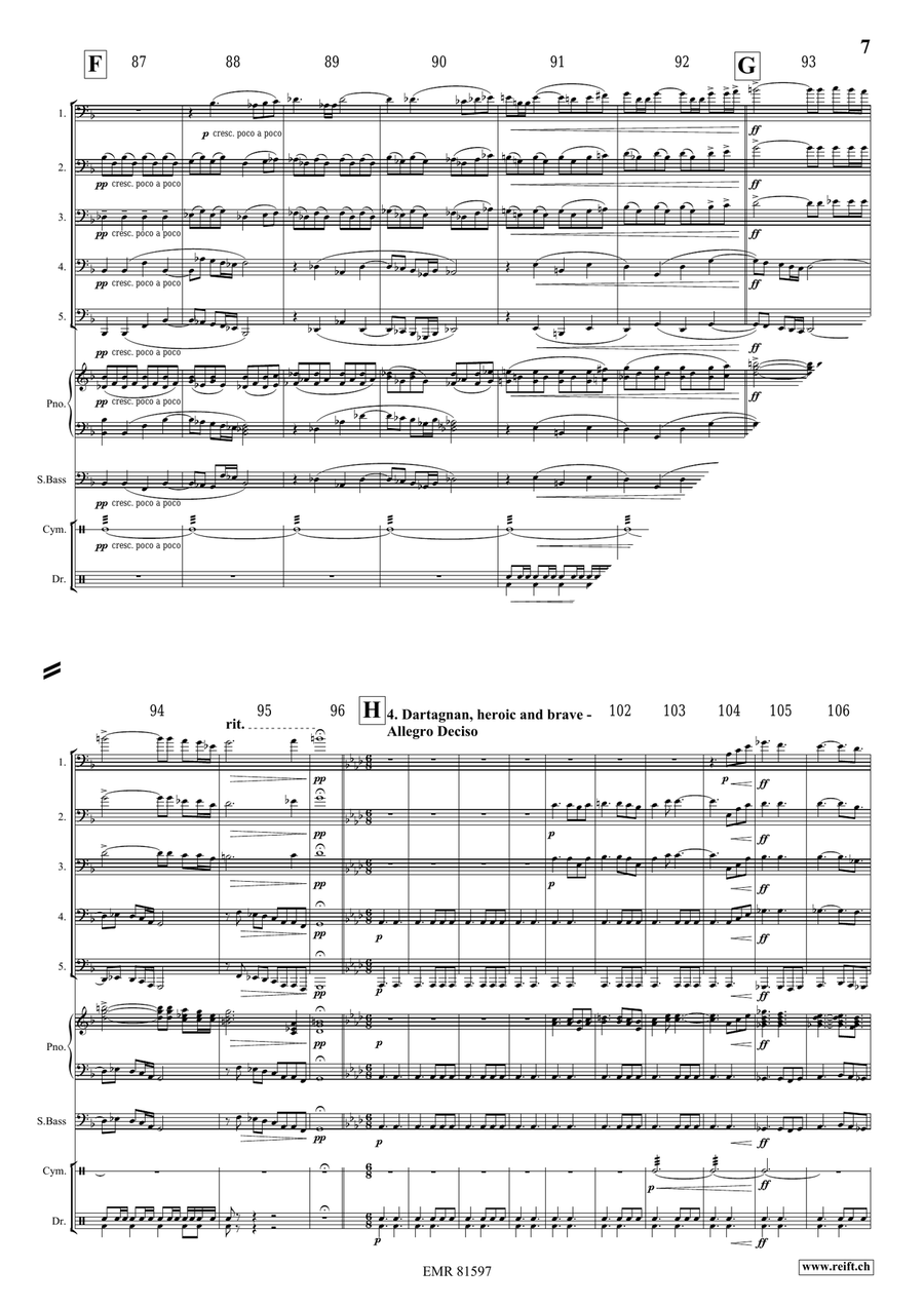 The Musketeers The Musketeers Tuba scores gallery preview page 7