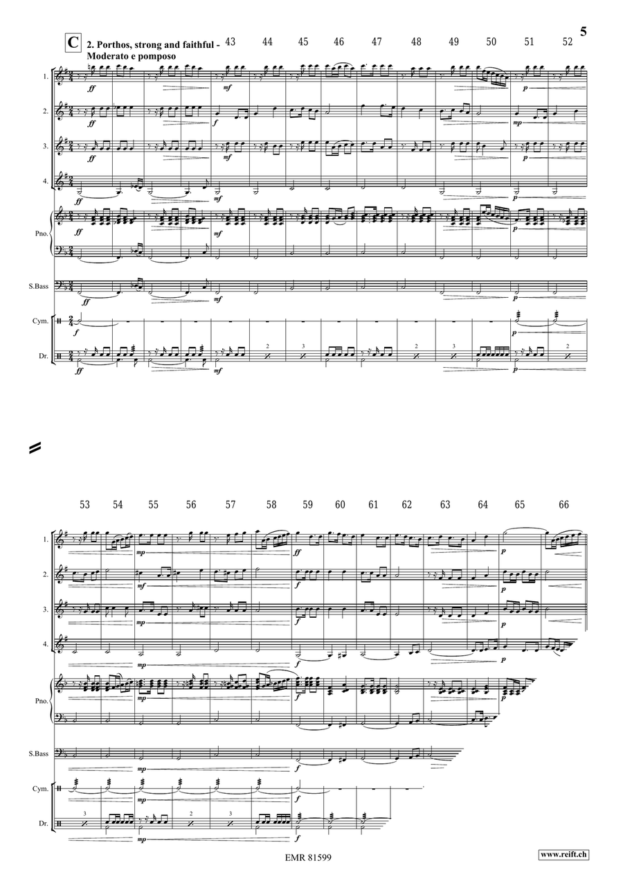 The Musketeers The Musketeers Clarinet Quartet scores gallery preview page 5