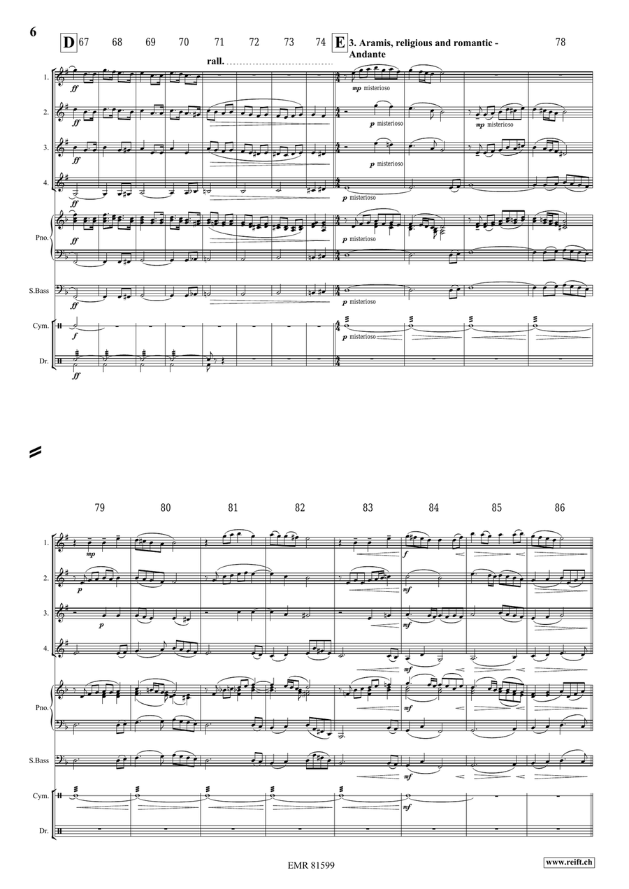 The Musketeers The Musketeers Clarinet Quartet scores gallery preview page 6