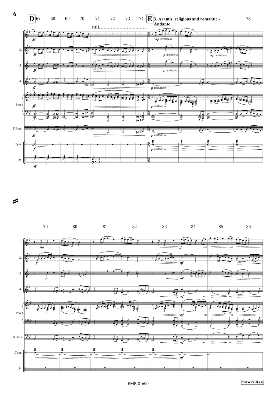 The Musketeers The Musketeers Saxophone Quartet scores gallery preview page 6