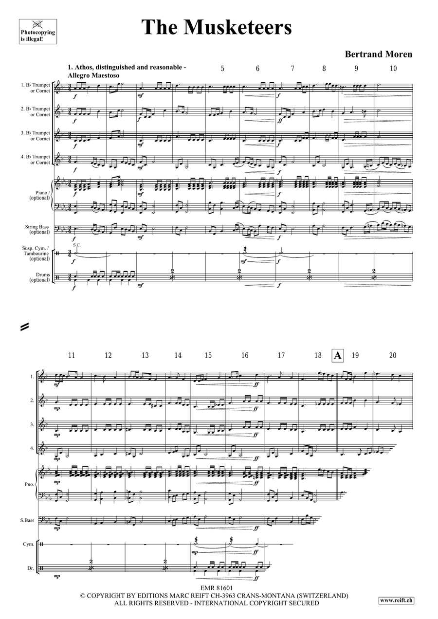 The Musketeers The Musketeers Cornet scores gallery preview page 4