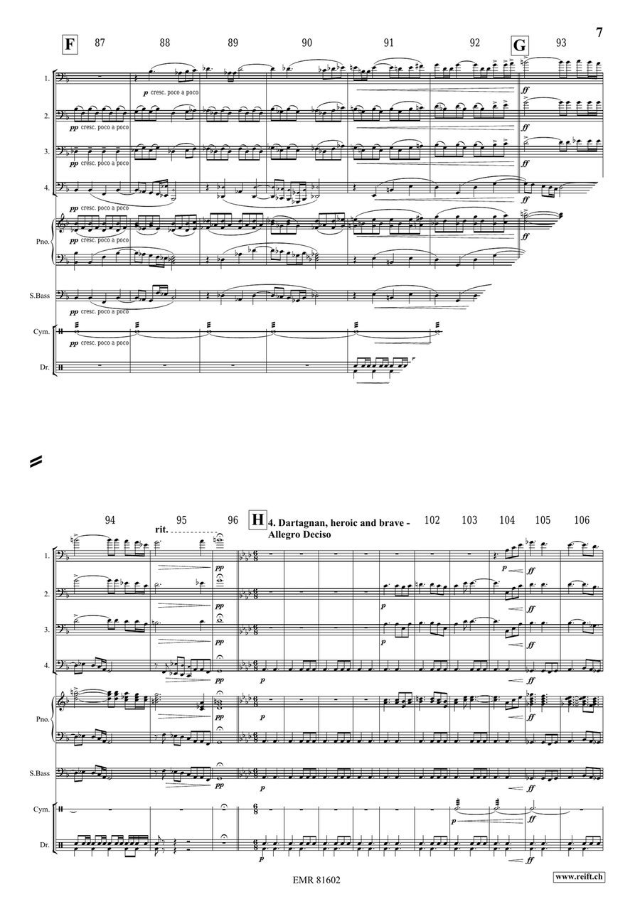 The Musketeers The Musketeers Trombone Quartet scores gallery preview page 7