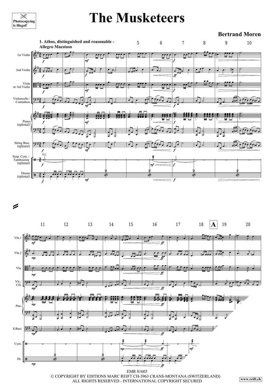 The Musketeers The Musketeers String Quartet scores gallery preview page 4