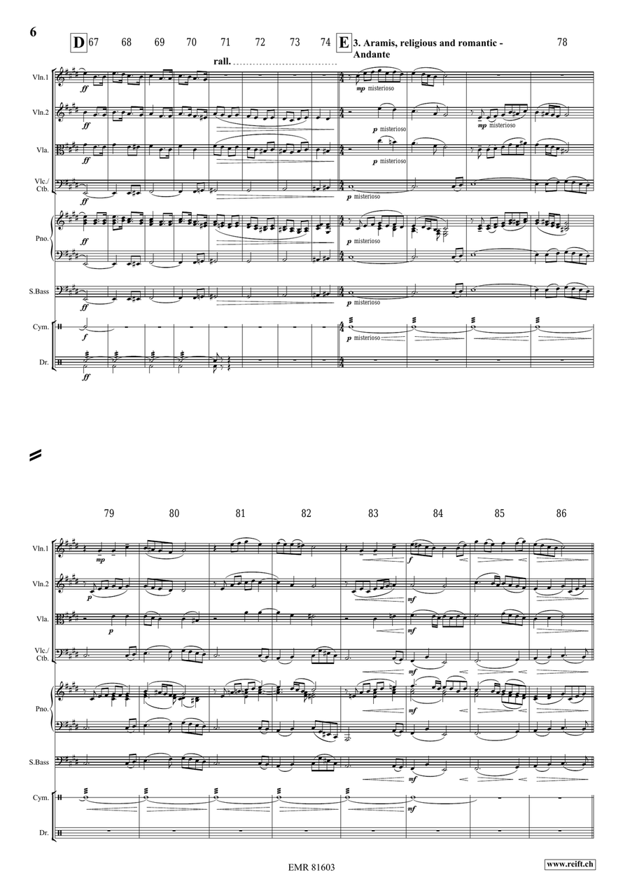 The Musketeers The Musketeers String Quartet scores gallery preview page 6