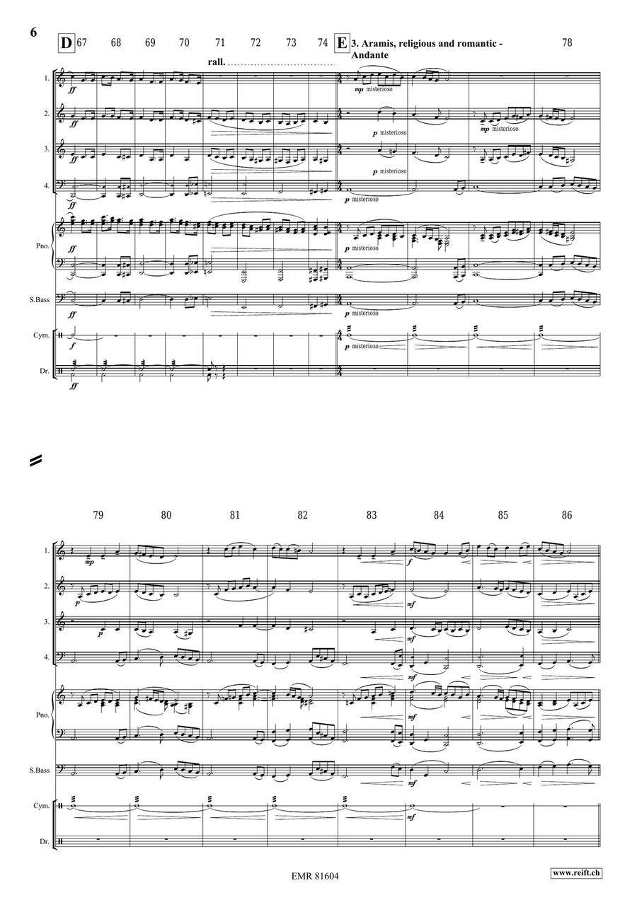 The Musketeers The Musketeers Brass Quartet scores gallery preview page 6