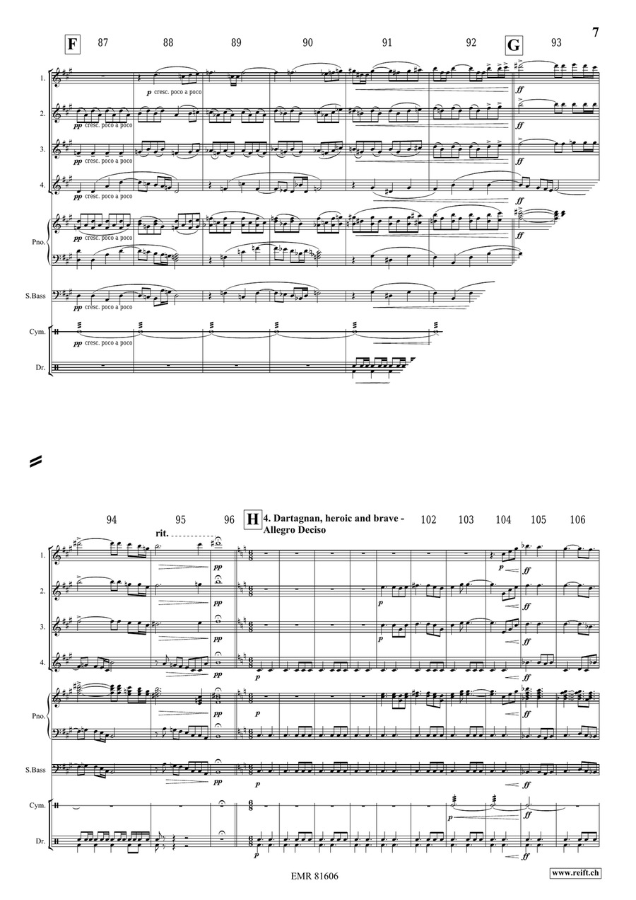 The Musketeers The Musketeers Flute Quartet scores gallery preview page 7
