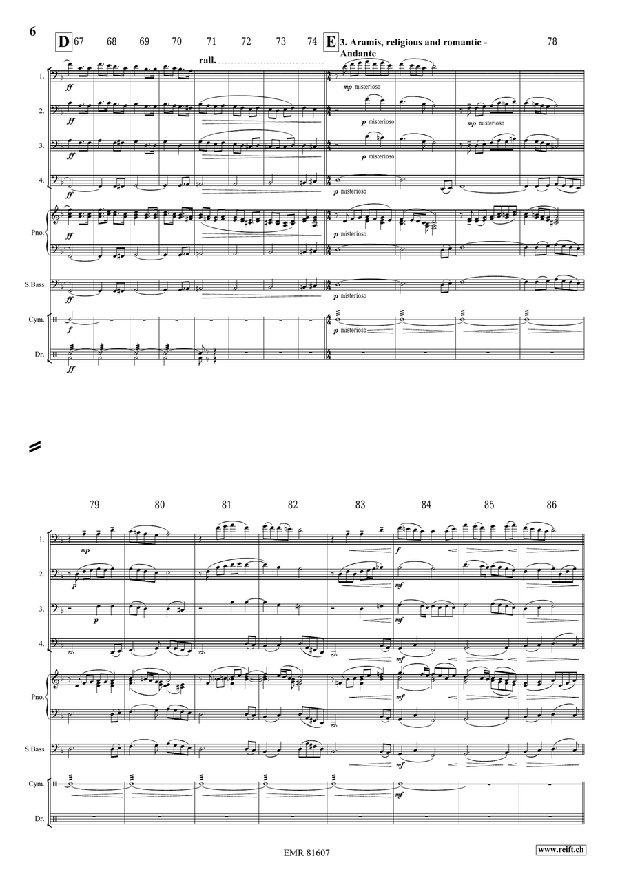 The Musketeers The Musketeers Bassoon Quartet scores gallery preview page 6