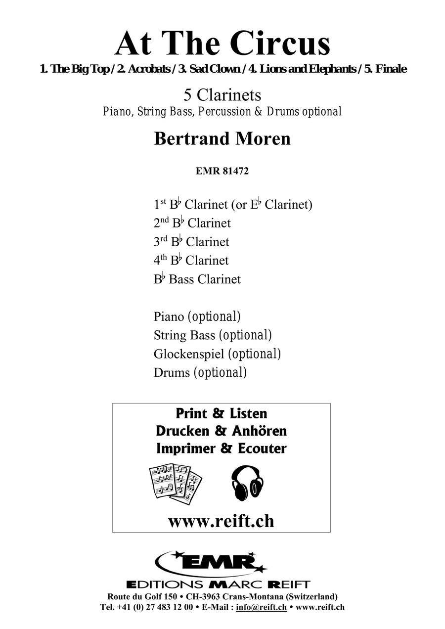 At The Circus At The Circus Clarinet Quintet scores gallery preview page 2