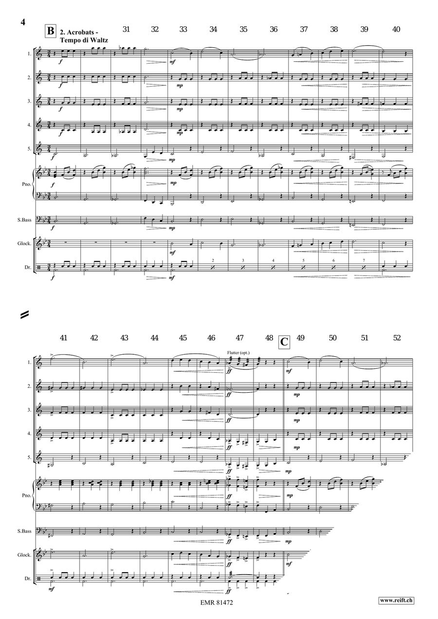 At The Circus At The Circus Clarinet Quintet scores gallery preview page 5