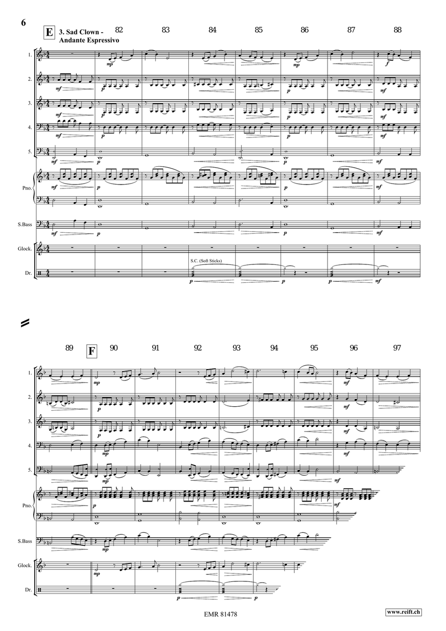 At The Circus At The Circus Woodwind Quintet scores gallery preview page 6