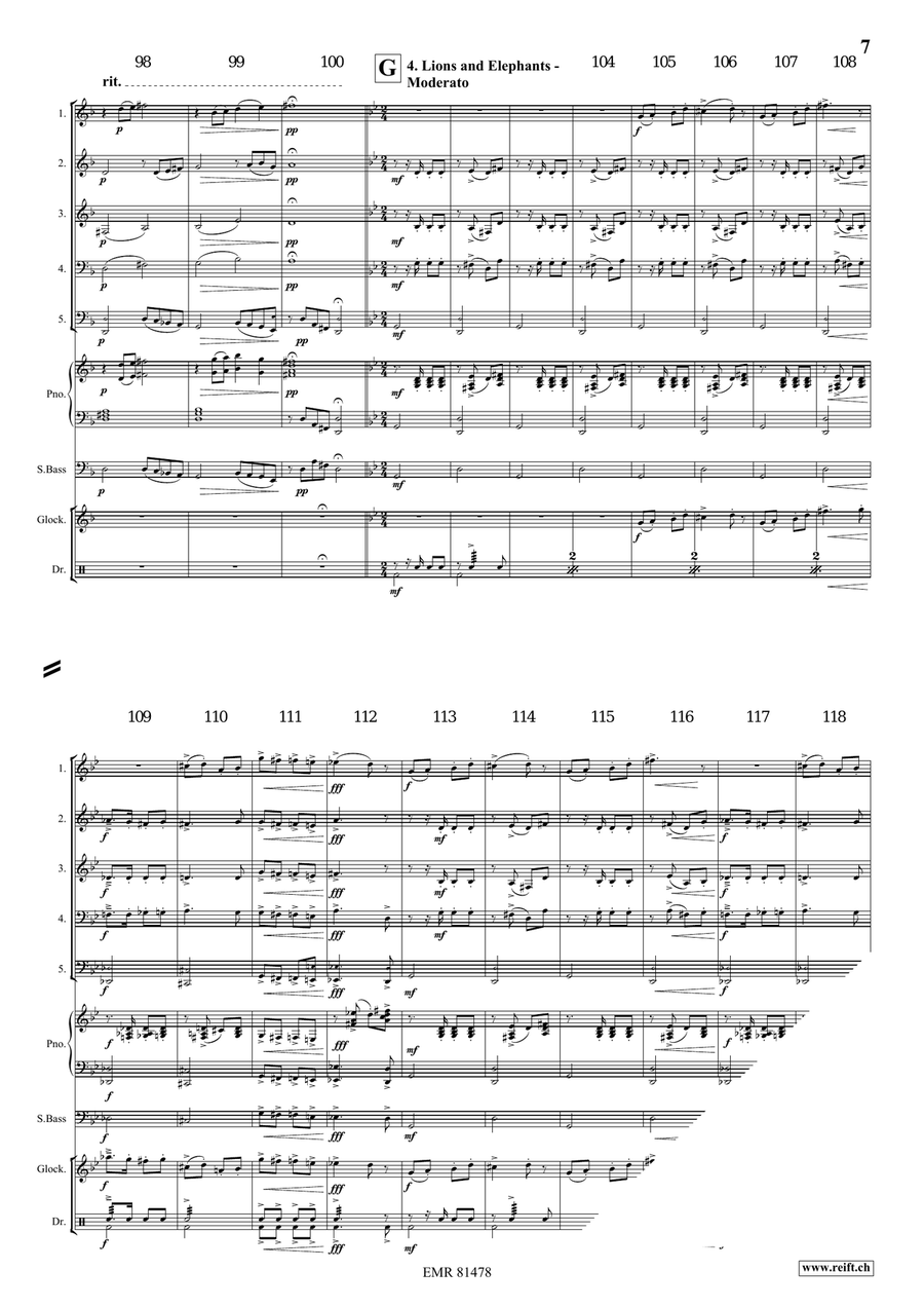 At The Circus At The Circus Woodwind Quintet scores gallery preview page 7