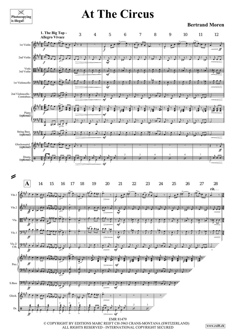 At The Circus At The Circus String Orchestra scores gallery preview page 4