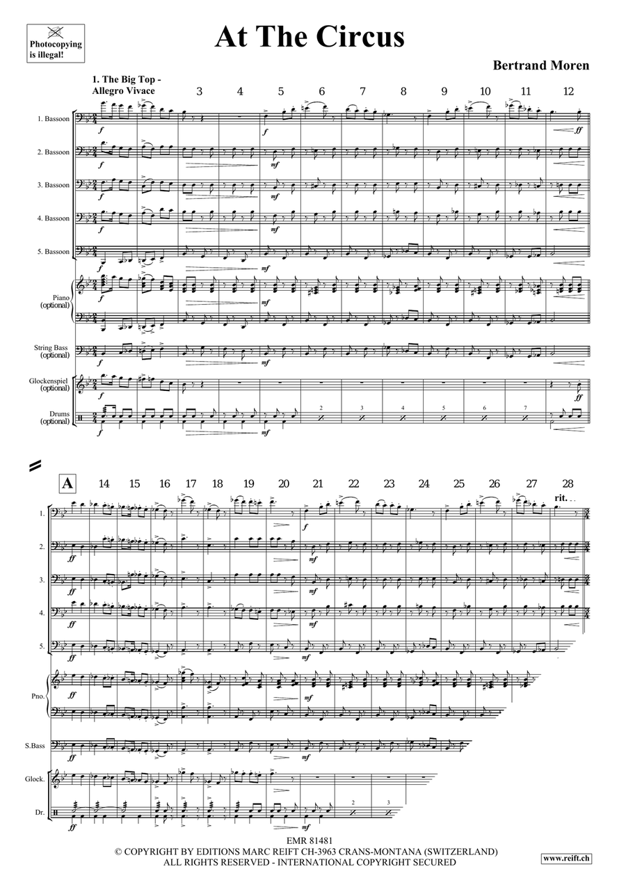 At The Circus At The Circus Bassoon scores gallery preview page 4