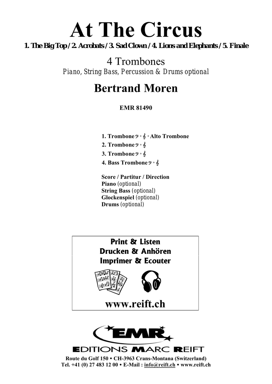 At The Circus At The Circus Trombone Quartet scores gallery preview page 2