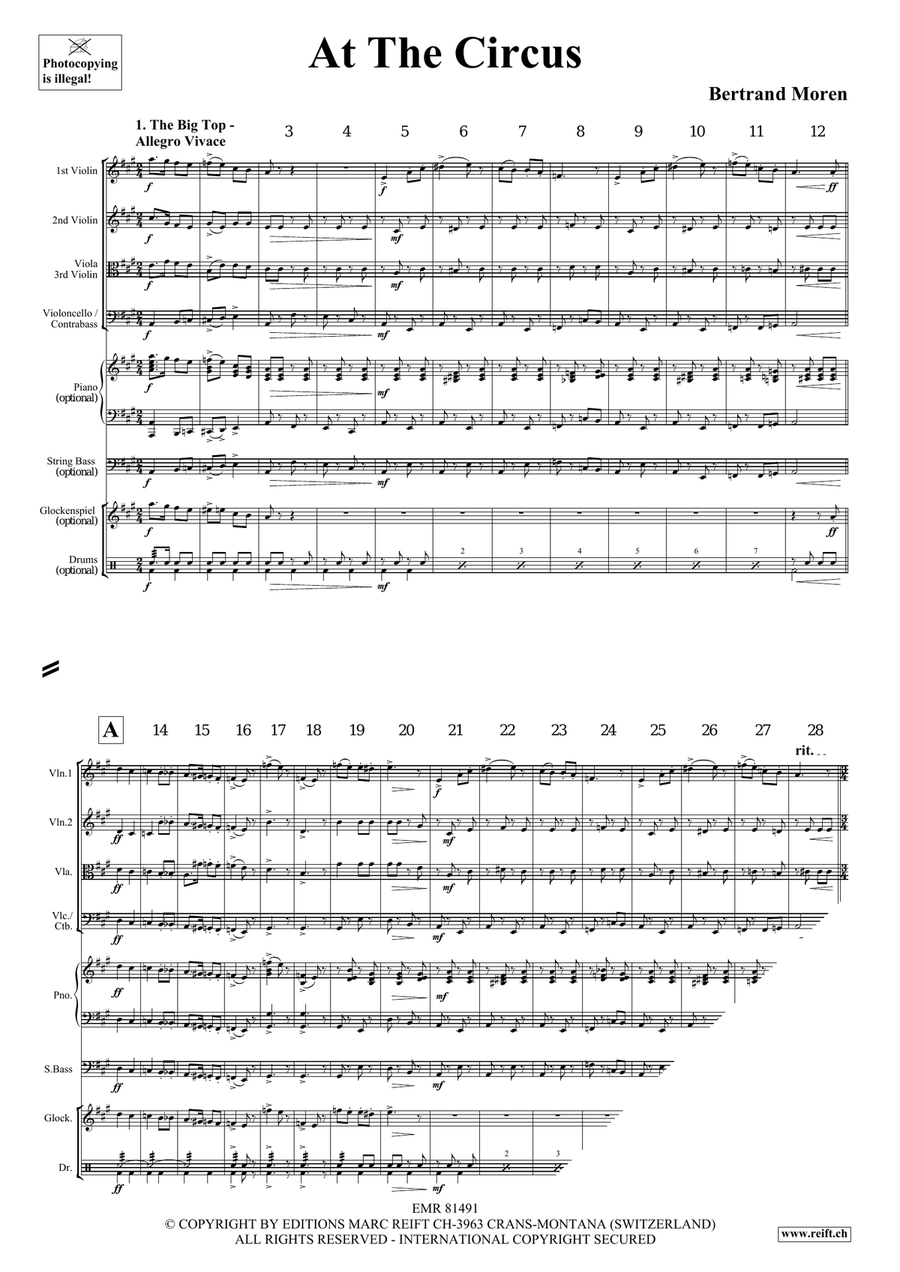 At The Circus At The Circus String Quartet scores gallery preview page 4