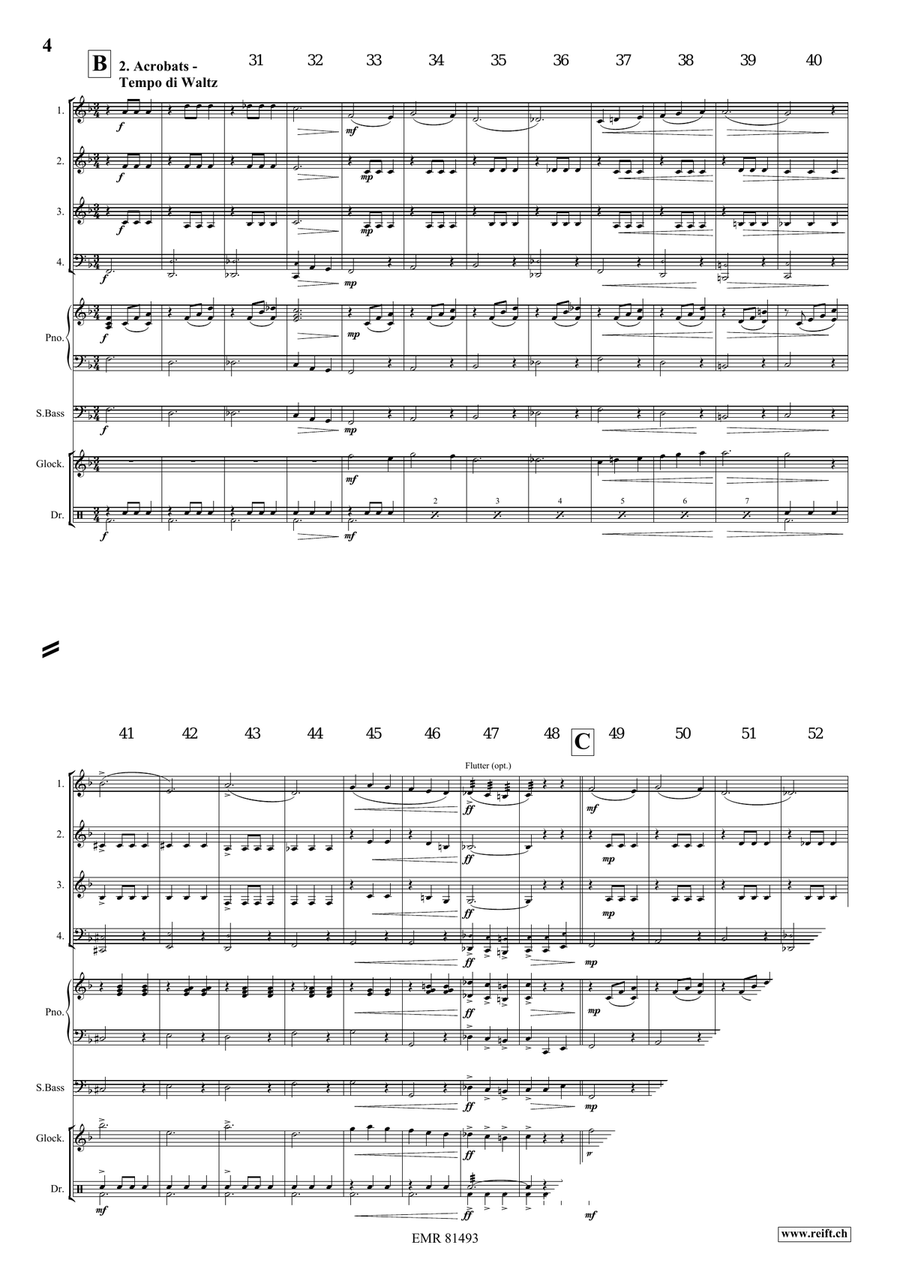 At The Circus At The Circus Woodwind Quartet scores gallery preview page 5