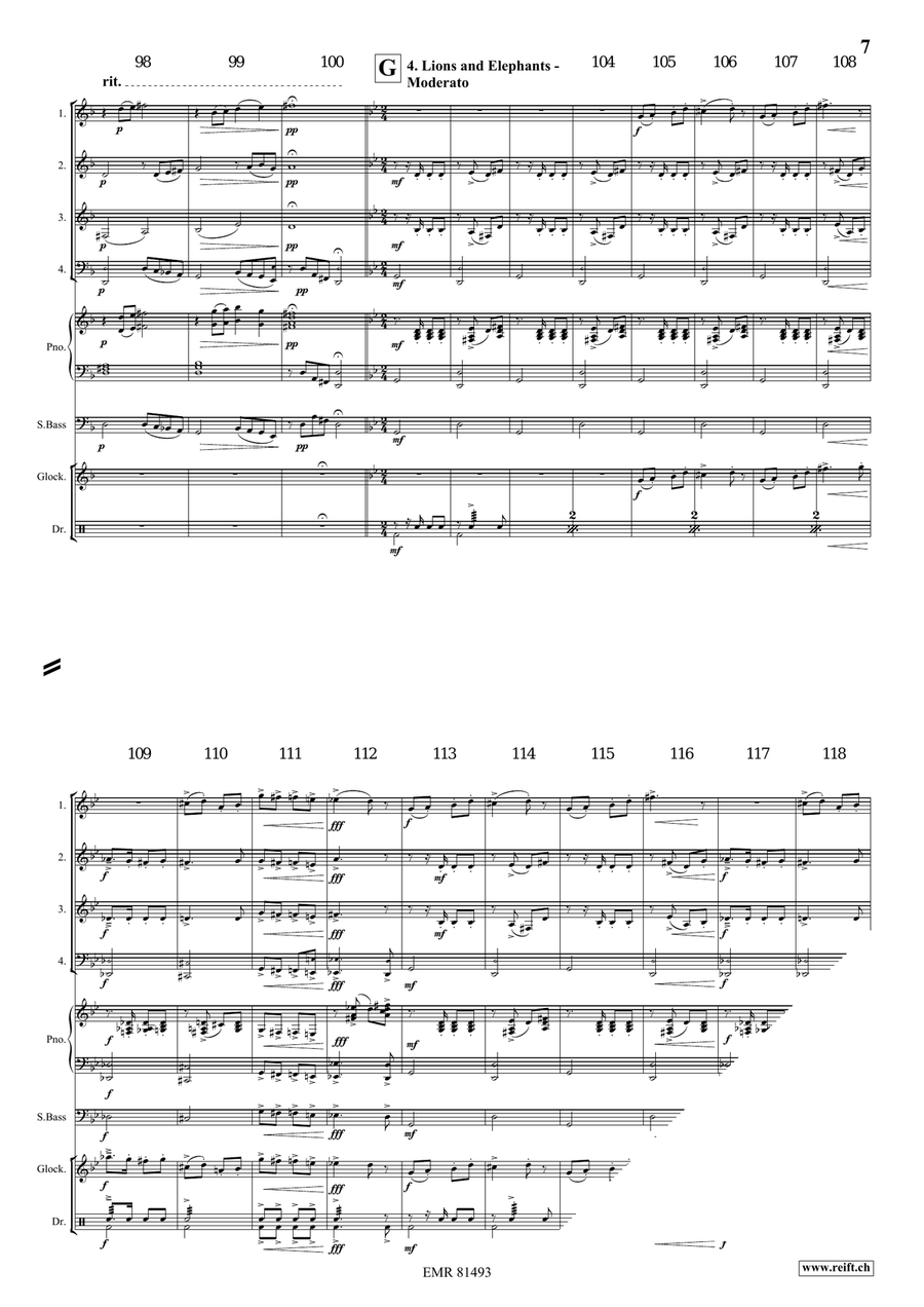 At The Circus At The Circus Woodwind Quartet scores gallery preview page 7