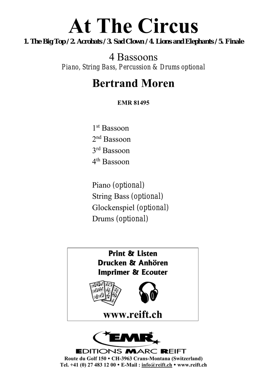 At The Circus At The Circus Bassoon Quartet scores gallery preview page 2