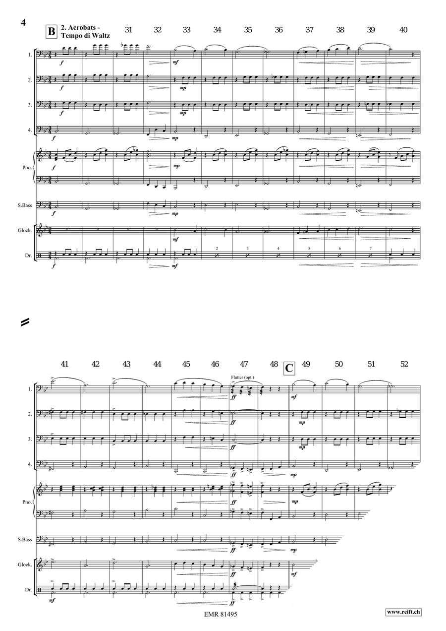 At The Circus At The Circus Bassoon Quartet scores gallery preview page 5