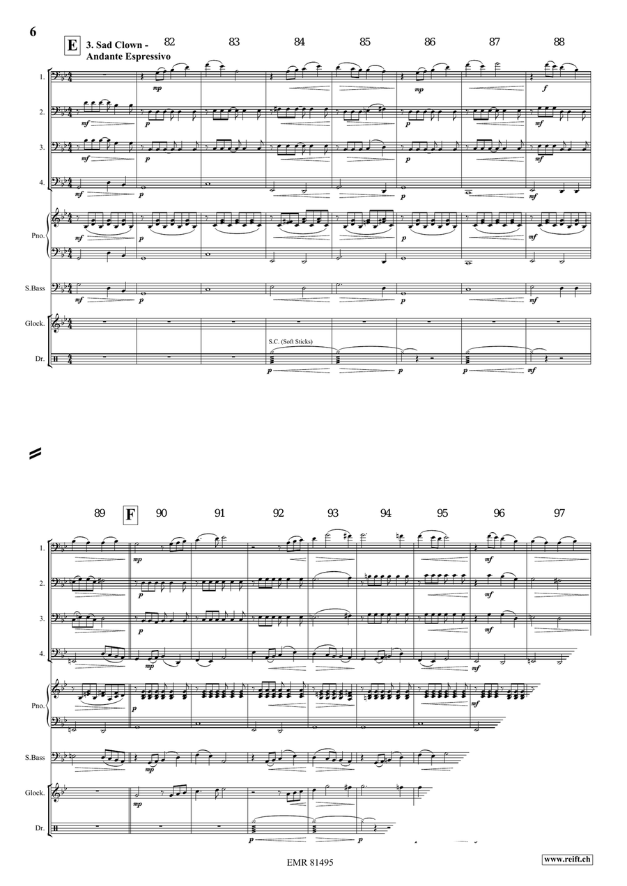 At The Circus At The Circus Bassoon Quartet scores gallery preview page 6