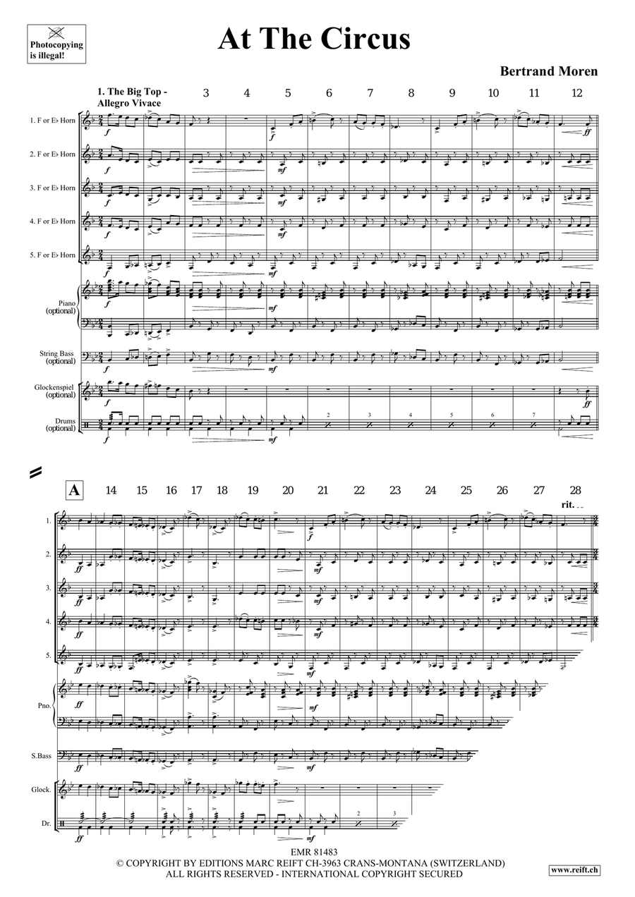 At The Circus At The Circus Horn scores gallery preview page 4