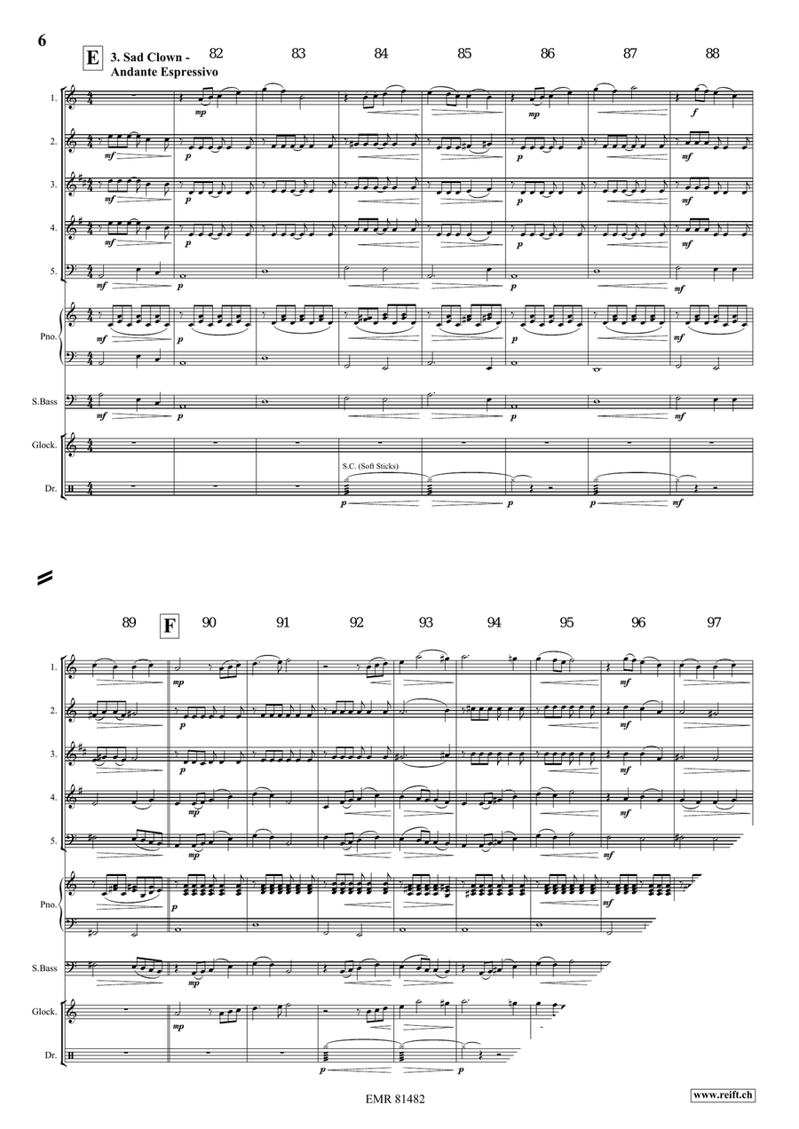 At The Circus At The Circus Woodwind Quintet scores gallery preview page 6