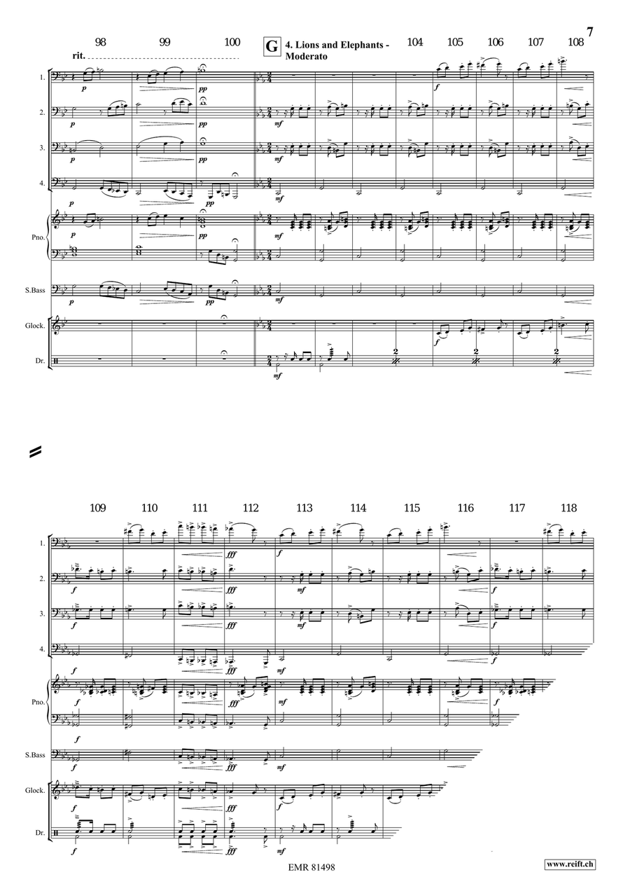 At The Circus At The Circus Tuba Quartet scores gallery preview page 7