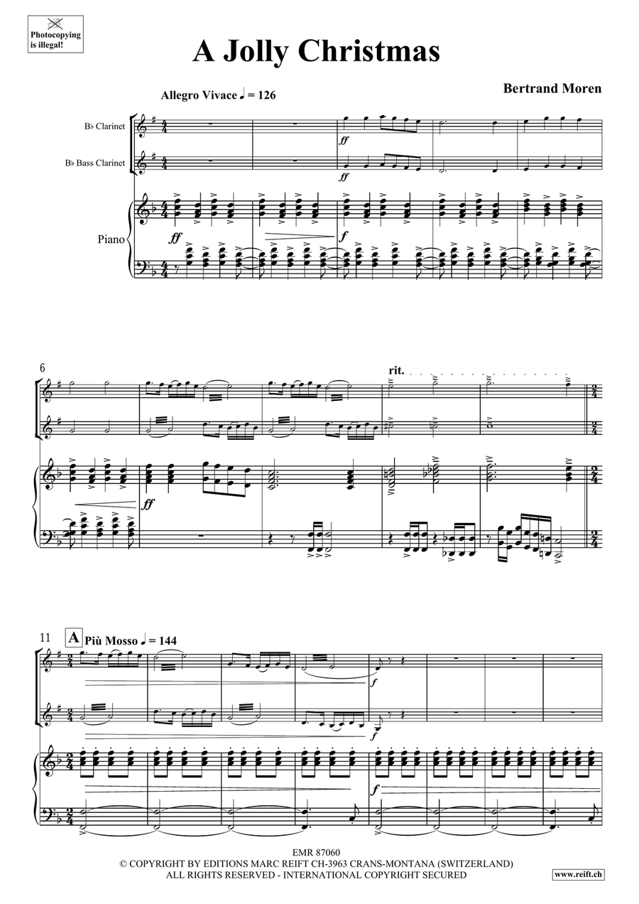 A Jolly Christmas A Jolly Christmas Bass Clarinet scores gallery preview page 4