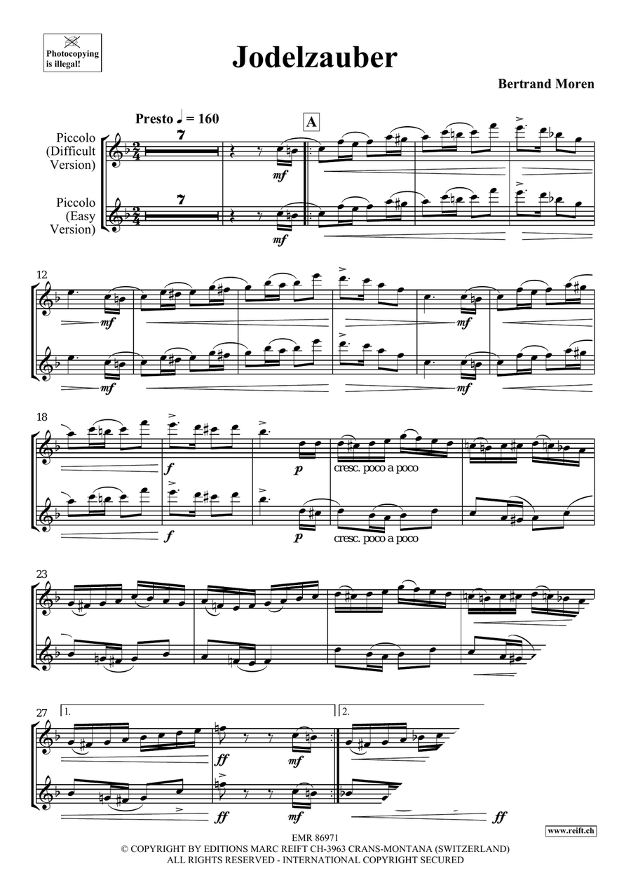 Jodelzauber Jodelzauber Piccolo scores gallery preview page 5