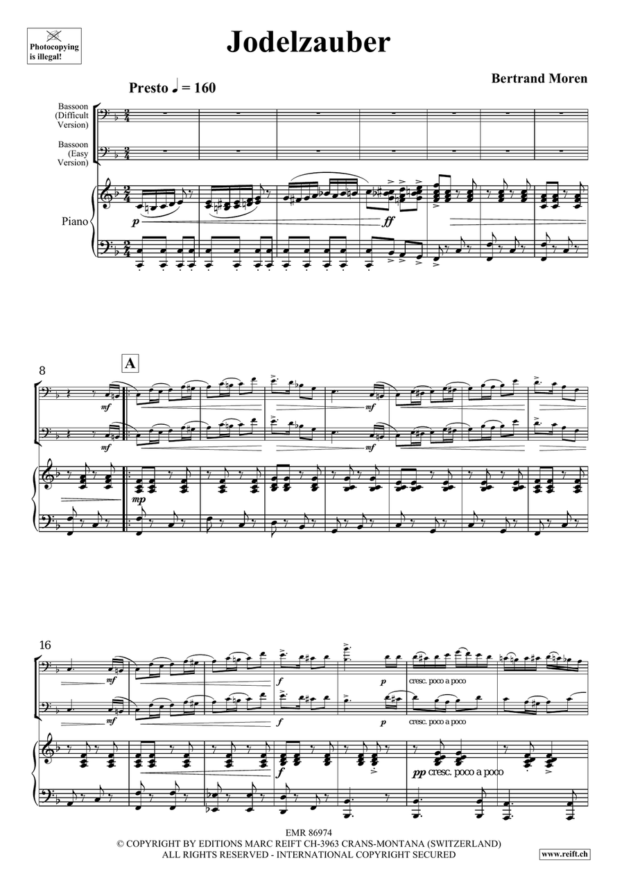 Jodelzauber Jodelzauber Bassoon Solo scores gallery preview page 6