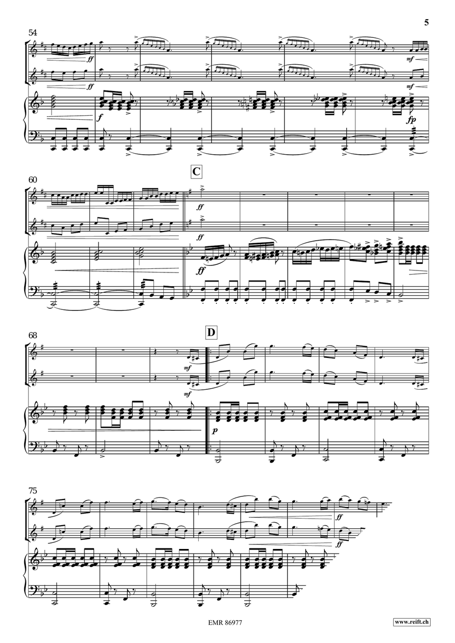 Jodelzauber Alto Saxophone scores gallery preview page 8