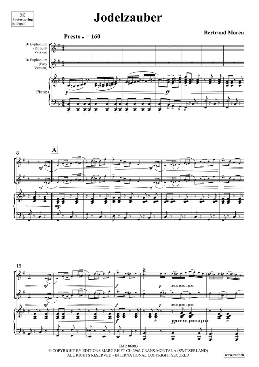 Jodelzauber Jodelzauber Euphonium scores gallery preview page 6