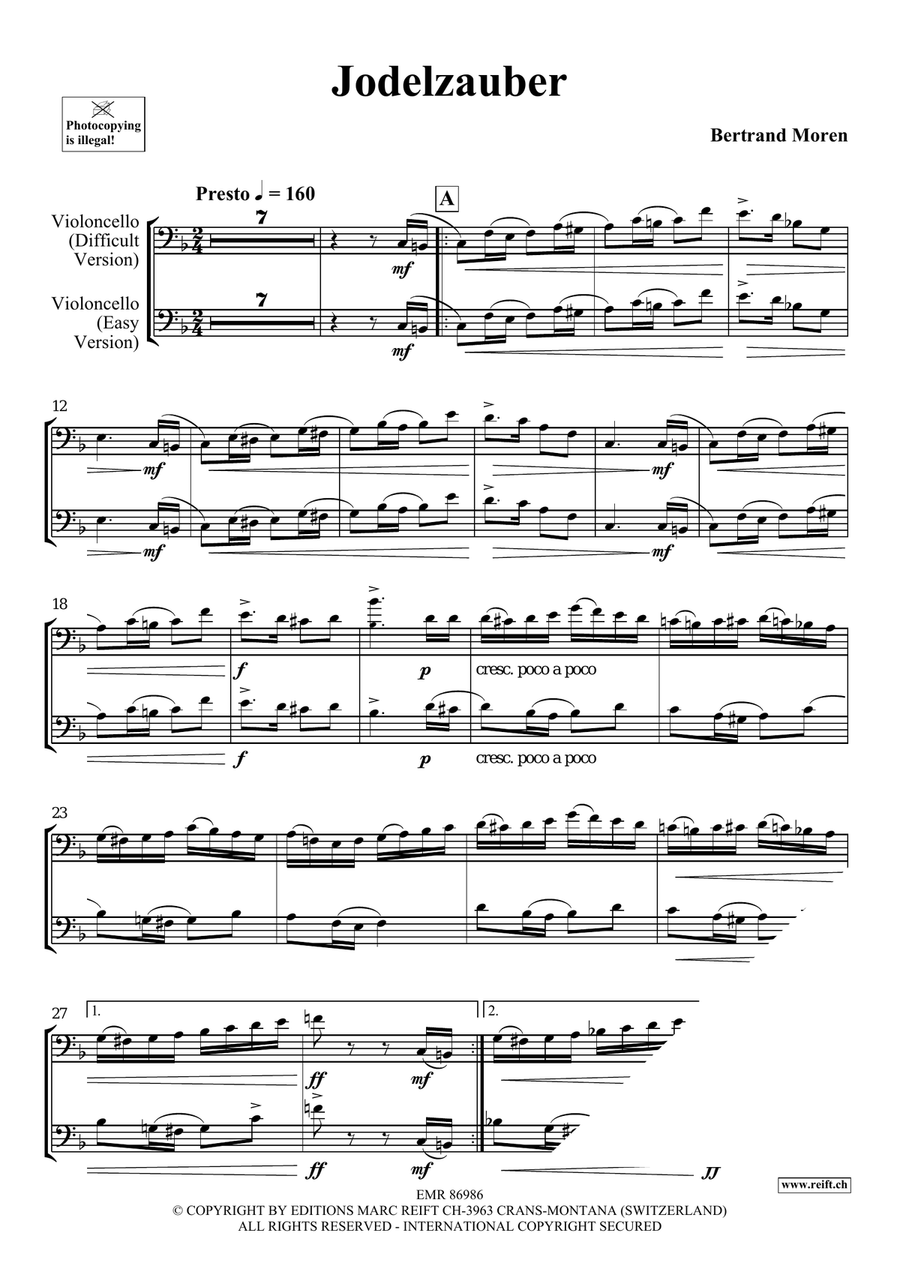 Jodelzauber Piano Accompaniment scores gallery preview page 5