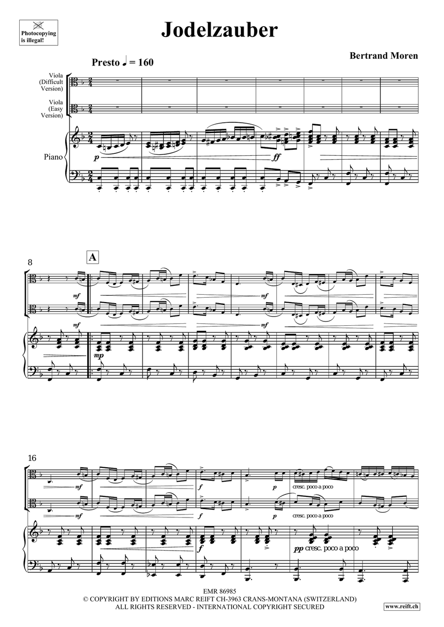 Jodelzauber Piano Accompaniment scores gallery preview page 6