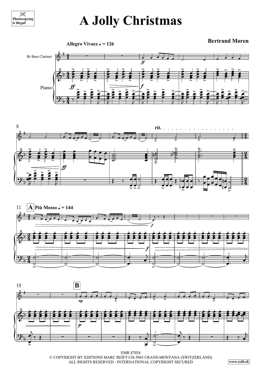 A Jolly Christmas A Jolly Christmas Bass Clarinet scores gallery preview page 5