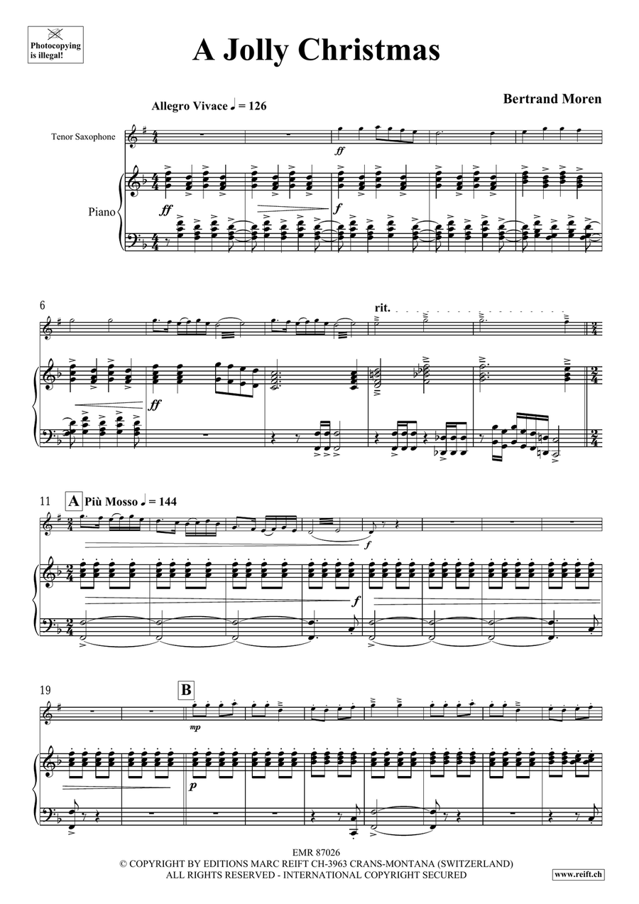 A Jolly Christmas A Jolly Christmas Tenor Saxophone scores gallery preview page 5