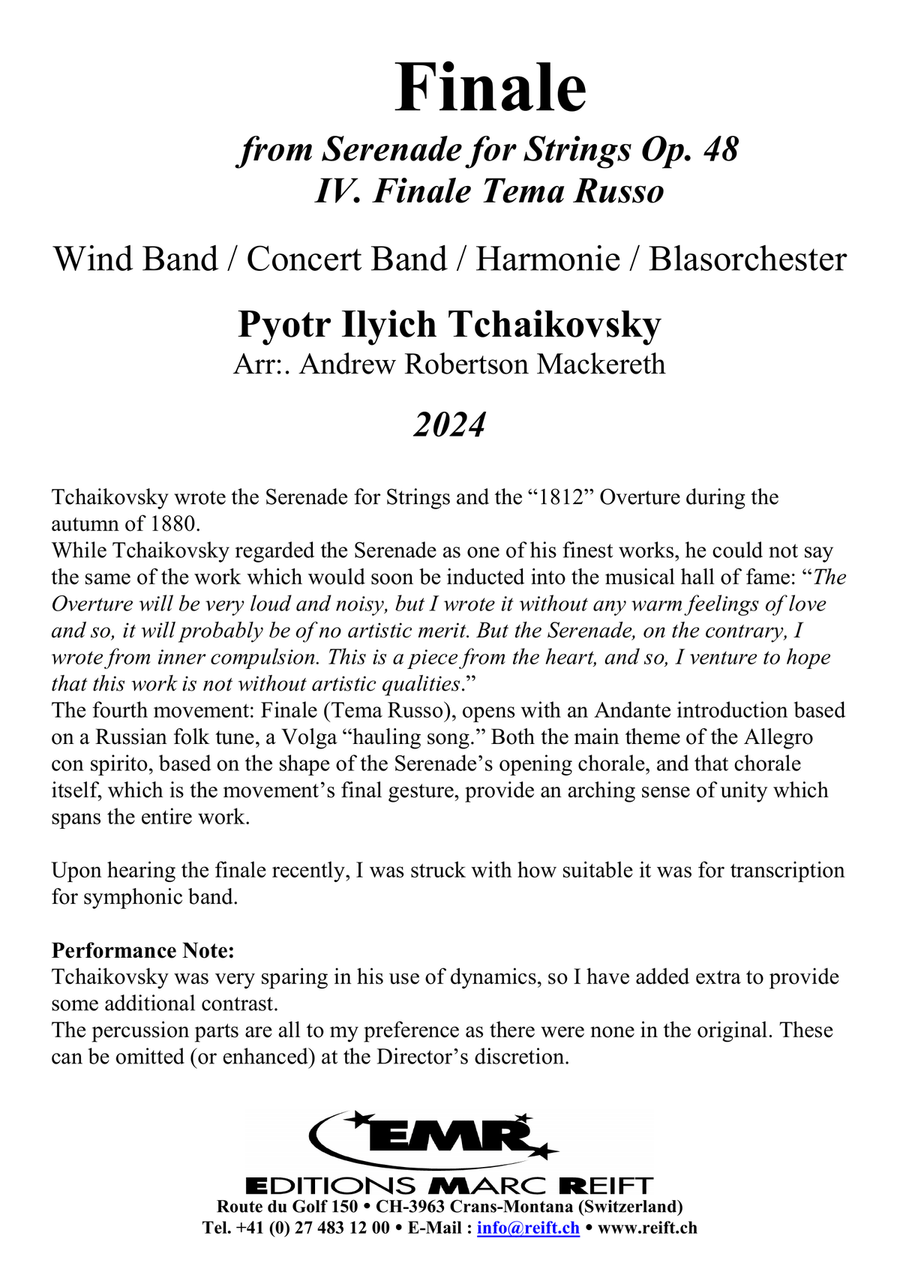 Finale Finale Concert Band scores gallery preview page 4