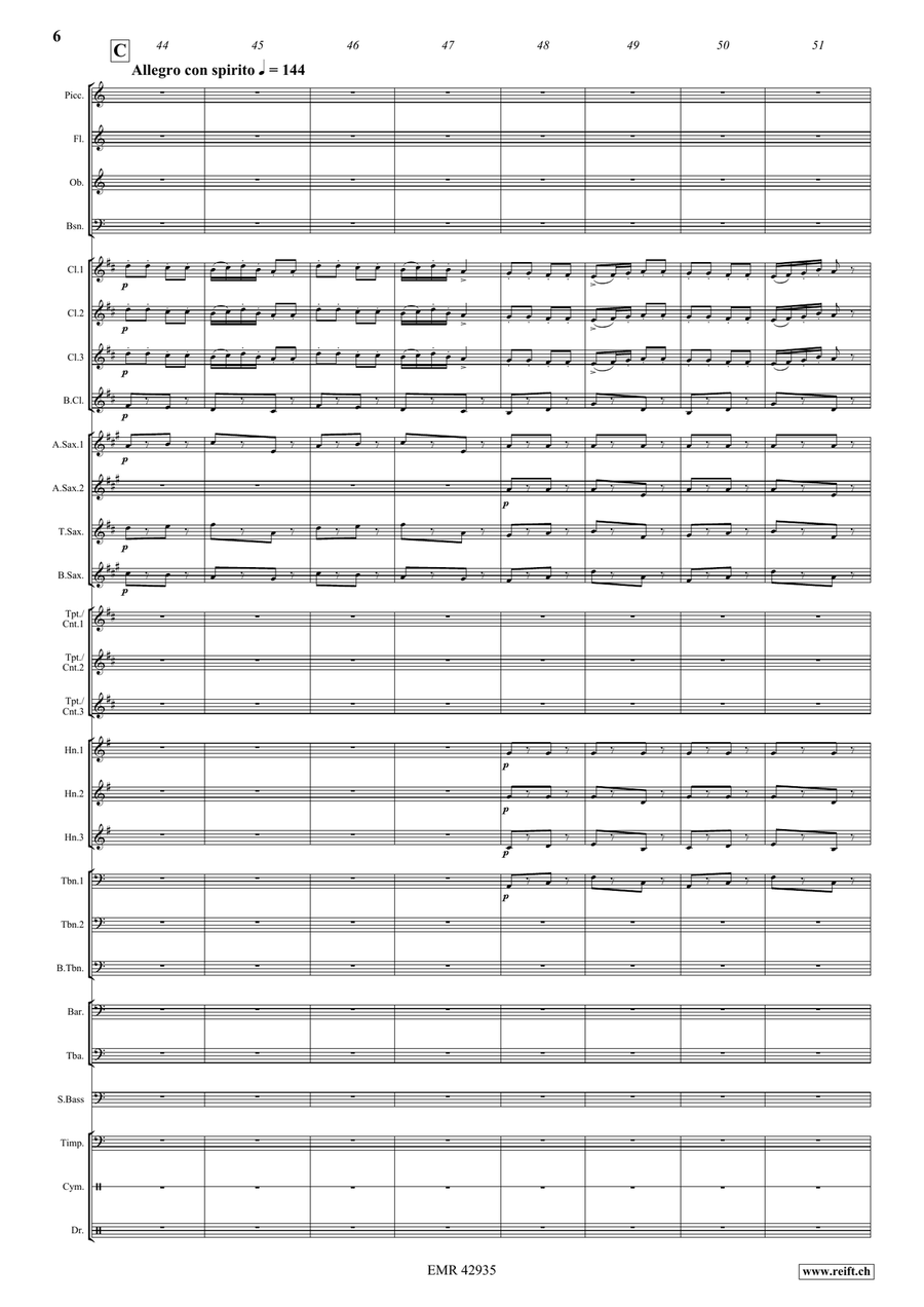 Finale Finale Concert Band scores gallery preview page 8