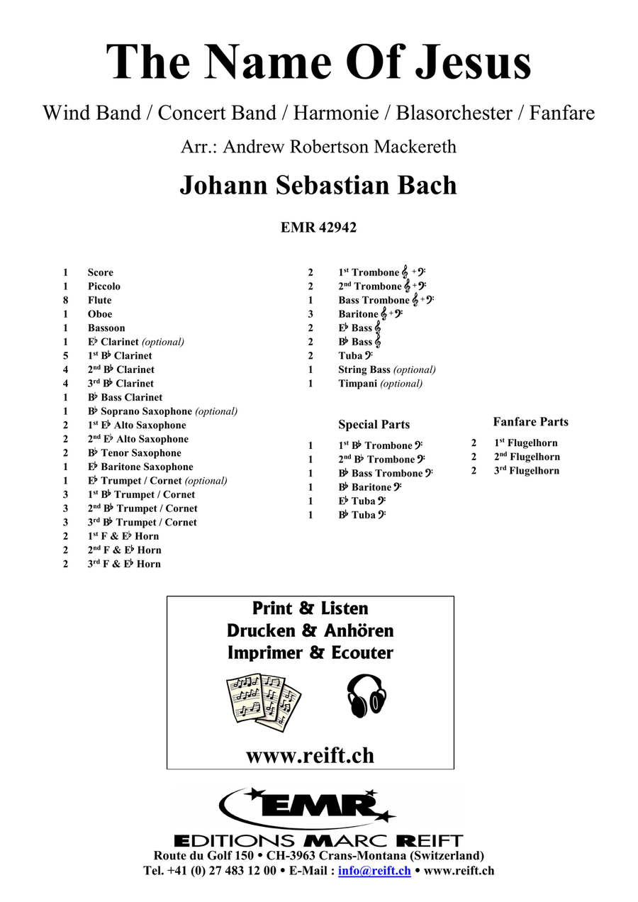 The Name Of Jesus The Name Of Jesus Concert Band scores gallery preview page 2
