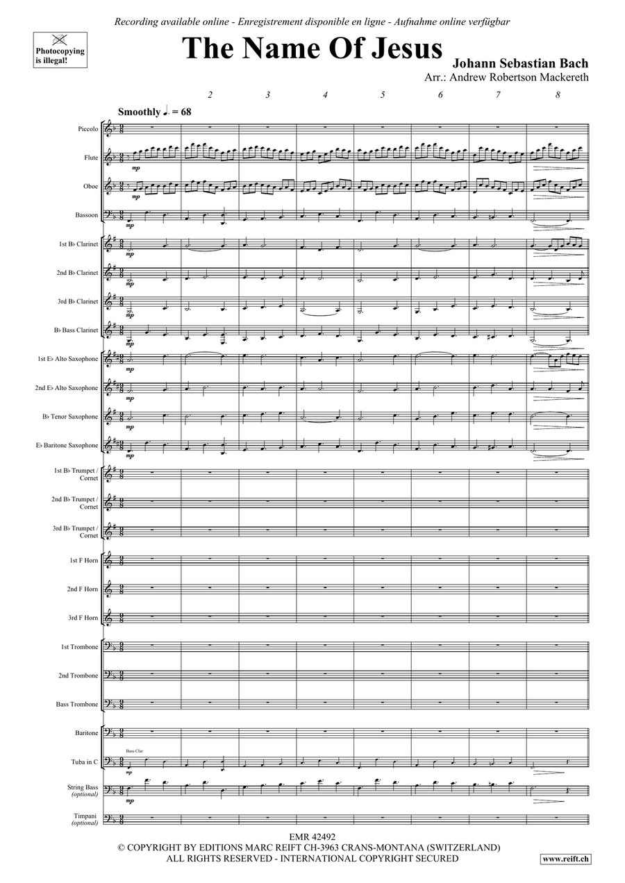 The Name Of Jesus The Name Of Jesus Concert Band scores gallery preview page 5
