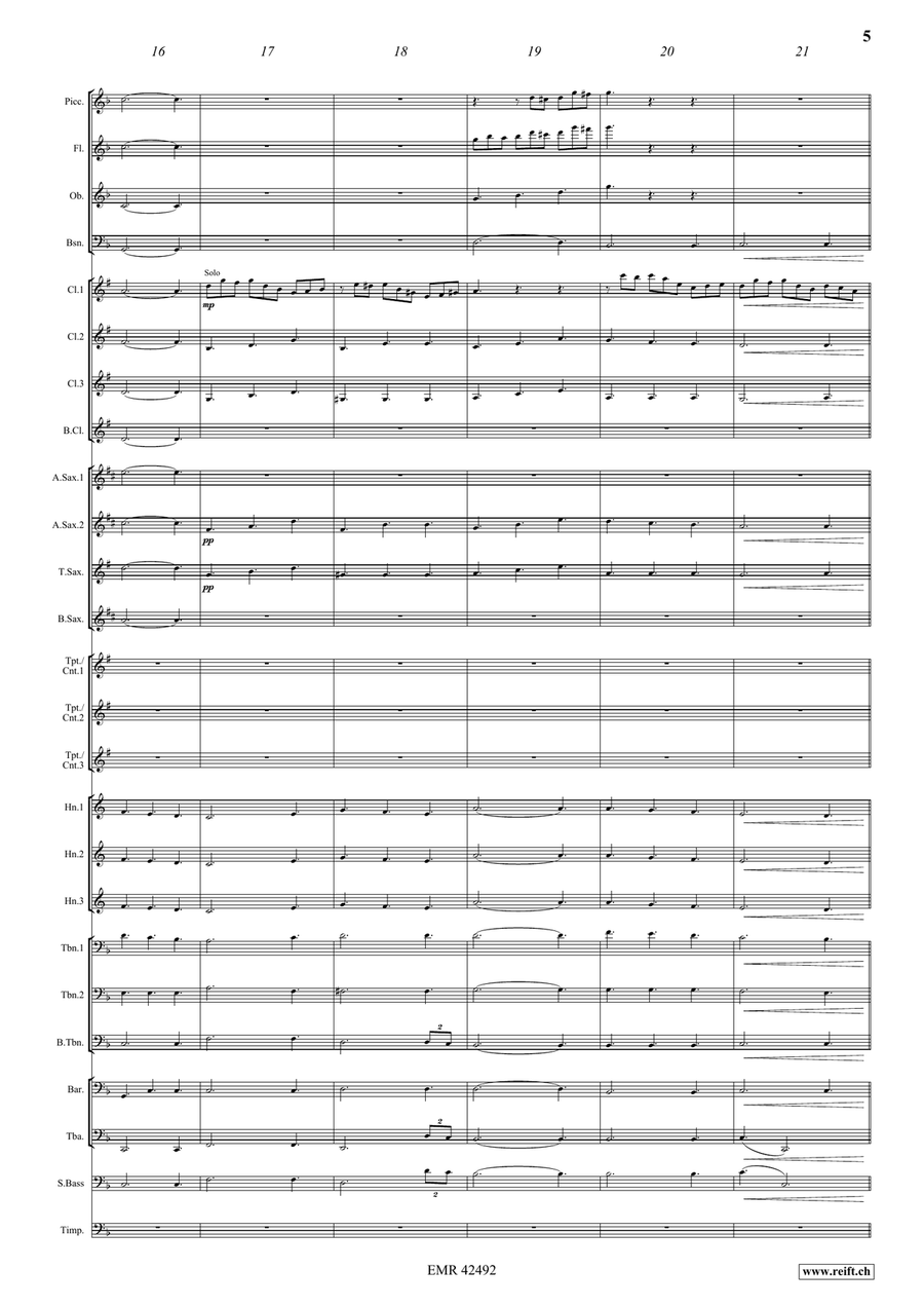 The Name Of Jesus The Name Of Jesus Concert Band scores gallery preview page 7