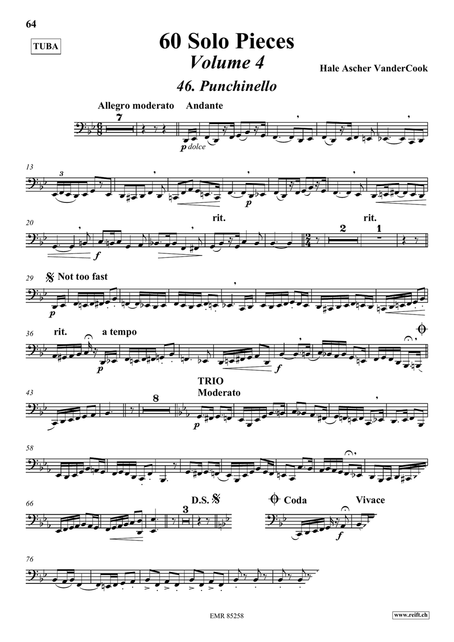 60 Solo Pieces Volume 4 60 Solo Pieces Volume 4 Tuba scores gallery preview page 4