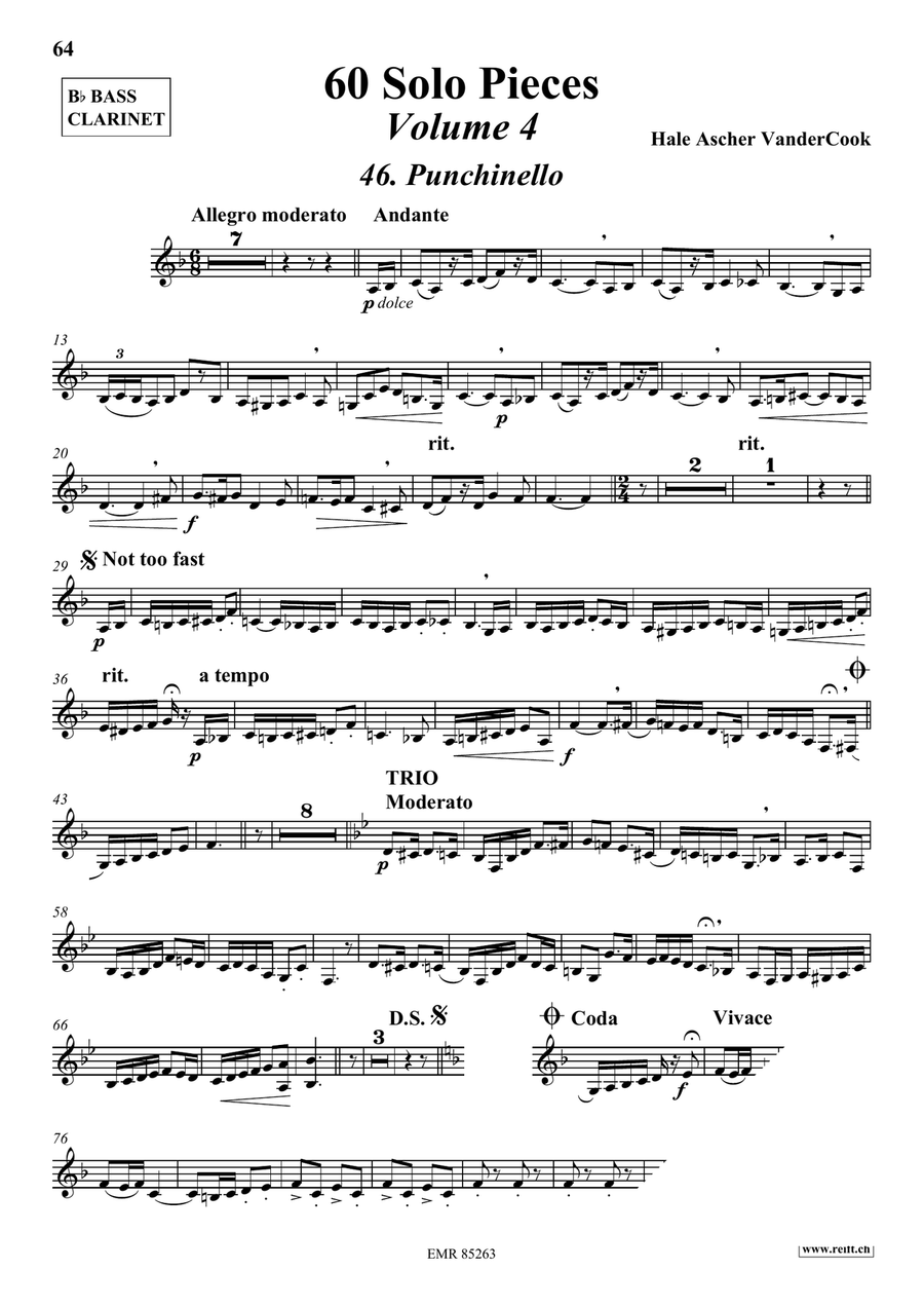 60 Solo Pieces Volume 4 60 Solo Pieces Volume 4 Bass Clarinet scores gallery preview page 4