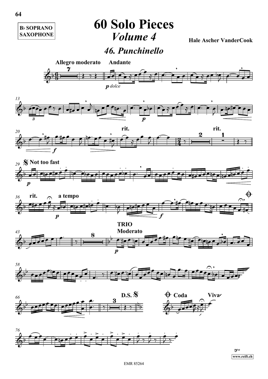 60 Solo Pieces Volume 4 60 Solo Pieces Volume 4 Soprano Saxophone scores gallery preview page 4