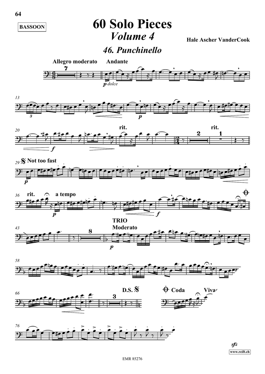 60 Solo Pieces Volume 4 60 Solo Pieces Volume 4 Bassoon Solo scores gallery preview page 4