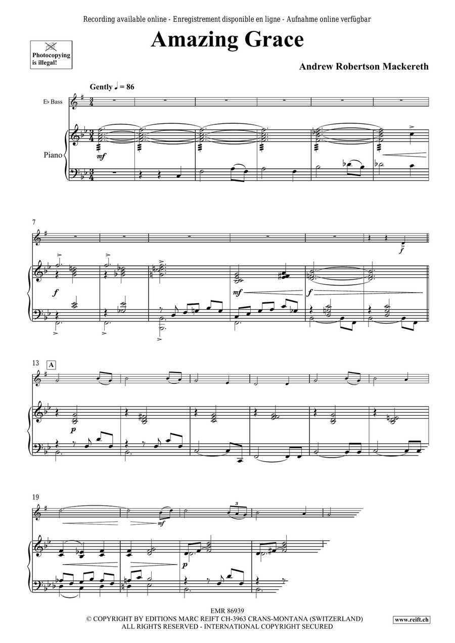 Amazing Grace Amazing Grace Voice Solo scores gallery preview page 4