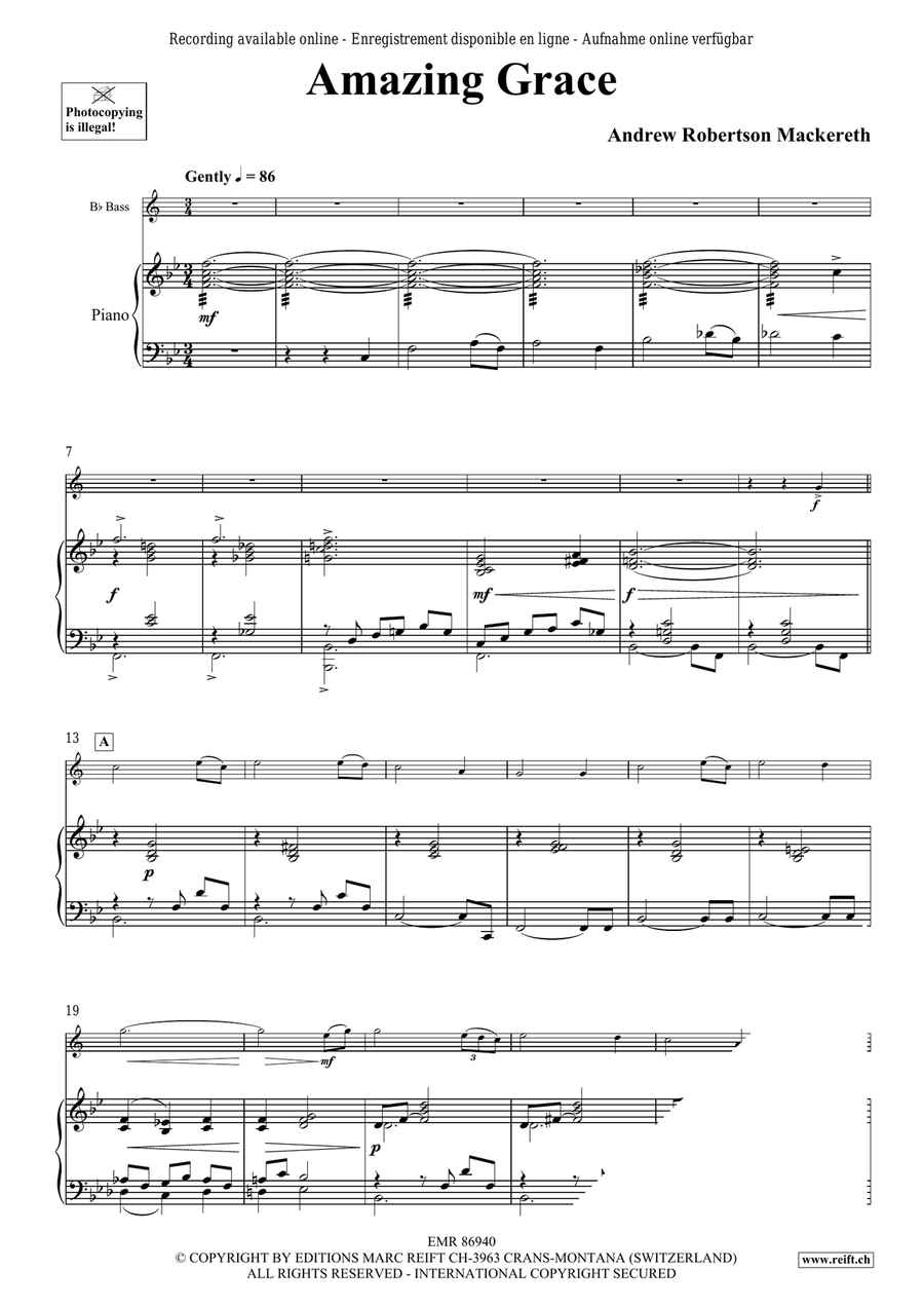 Amazing Grace Amazing Grace Voice Solo scores gallery preview page 4