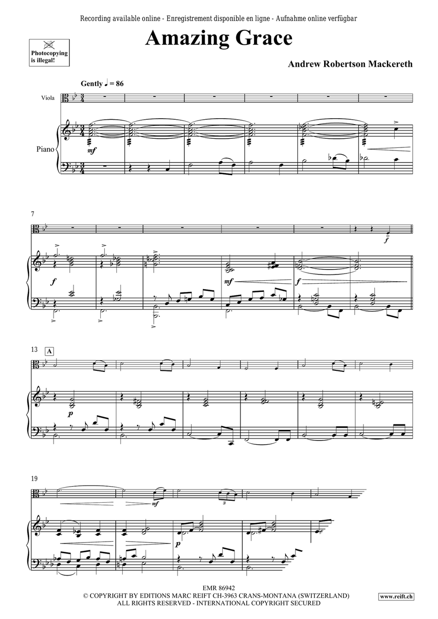 Amazing Grace Amazing Grace Piano Accompaniment scores gallery preview page 4