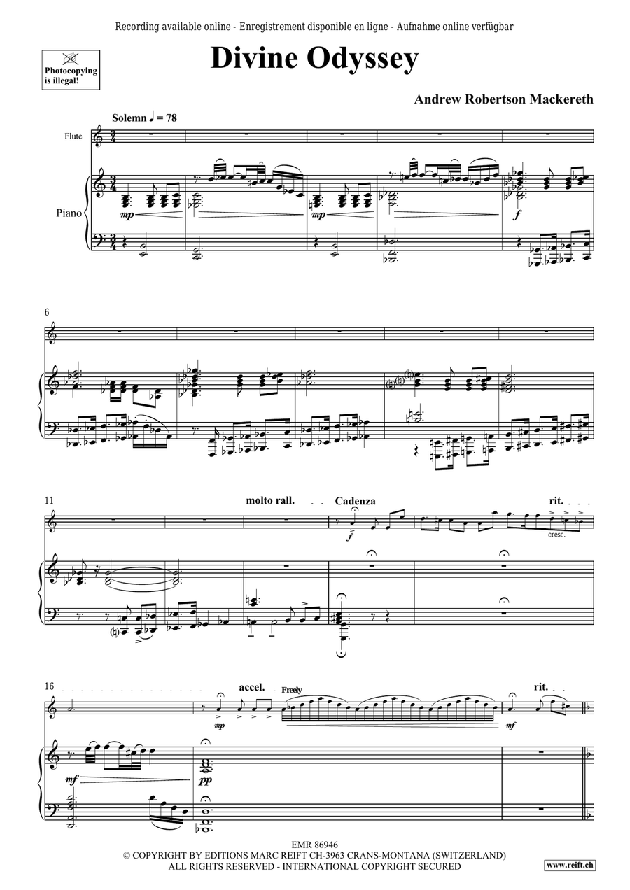 Divine Odyssey Divine Odyssey Flute Solo scores gallery preview page 6